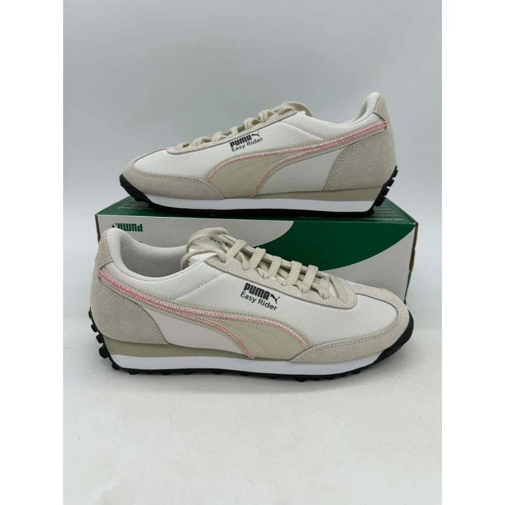 Puma Easy Rider Women's Size 8.5 White pink Running Athletic Shoes 403354 02